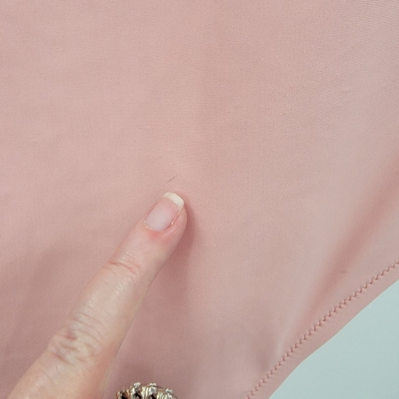 Madewell New One Piece Petal Pink Swimsuit Women's Small Square Back Minimalist - Picture 5 of 16